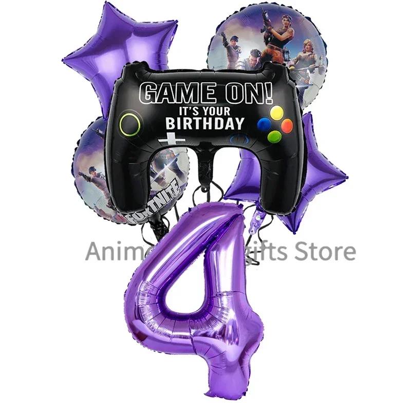 Perfect Fortnite Game Theme Party Decorations for Boys Action Figures Banner Cake Kids Birthday Party Tableware Decoration Backgrounds