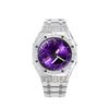 Customized Watch Modified Series Star Silver Purple Hui 200 Meters Waterproof Quartz Same Style for Men and Women Pu GA-2100-1A1
