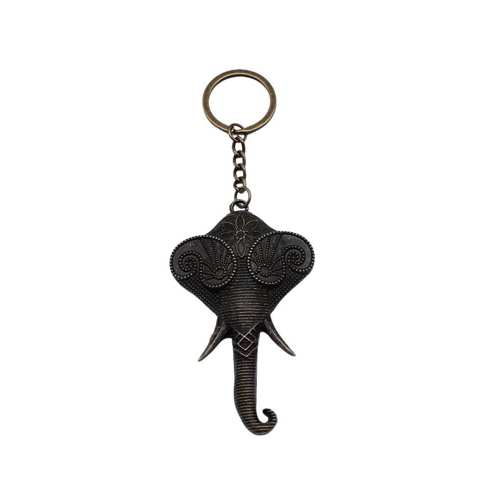 Pendants Elephant Charm Keychain Animal Theme Key Ring 28mm