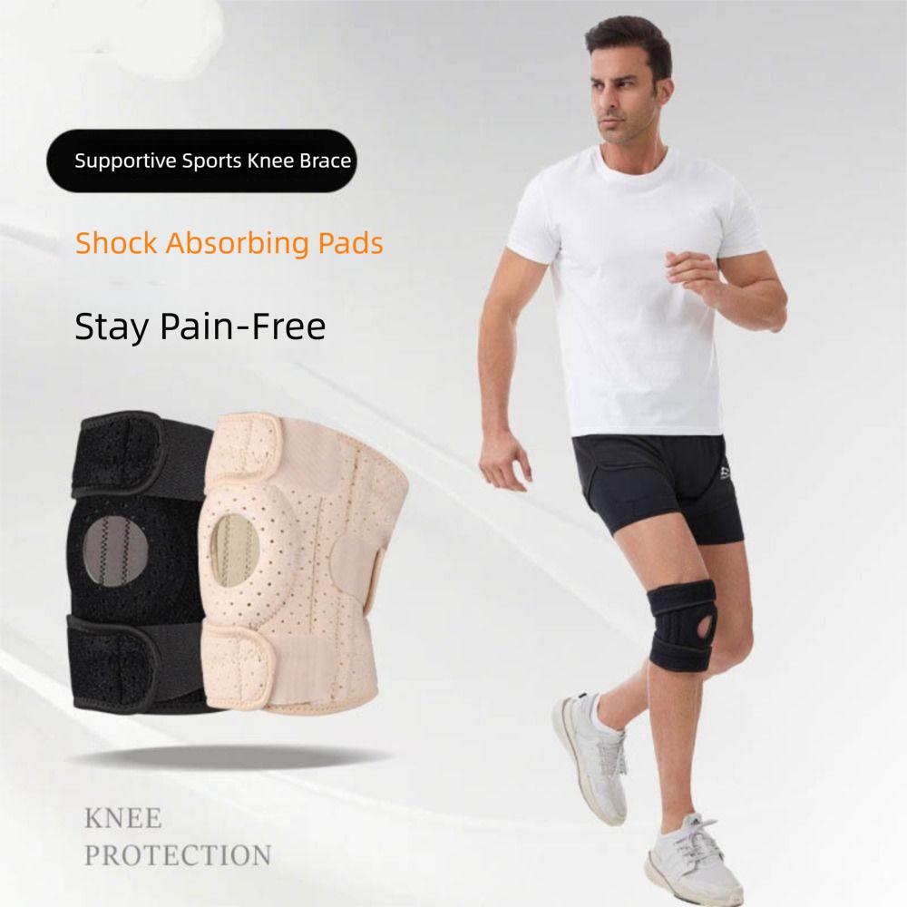Breathable Knee Support Brace Leg Brace Protector Kneepad Patella Sports Gear Knee Pad For Running