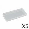 , Compact Clear PP Organizer Boxes with Secure Closure for Business Cards, Crafts