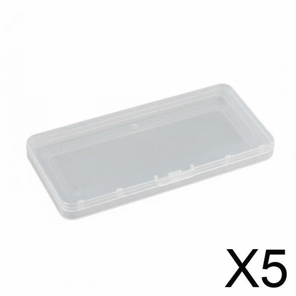 , Compact Clear PP Organizer Boxes with Secure Closure for Business Cards, Crafts