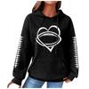 3D Printed Checkered Oversized Sweatshirt Women Streetwear Casual Crewneck Long Sleeve Top S-5XL