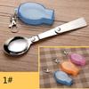 Portable Folding K Spoon Stainless Steel Outdoor Picnic Camping Tableware