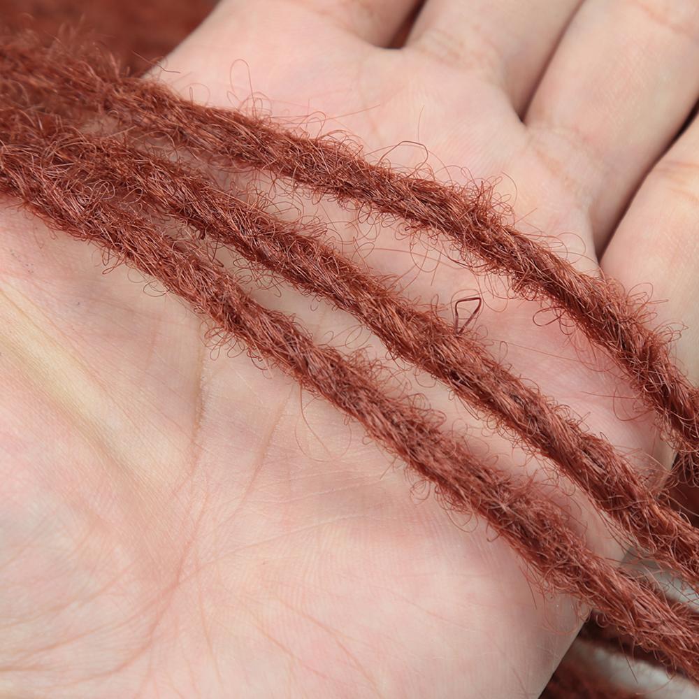 Synthetic 24 Inch Dreadlocks Extensions Dreads Locs Crochet Hair for Women 20 Strands Handmade Soft Locs Braids Double Ended