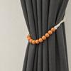 2Pcs Wood Bead Curtain Tiebacks, Curtain Holdbacks for Thin or Thick Window Draperies, Boho Farmhouse Curtain Tiebacks, Curtain Tie Backs for Home