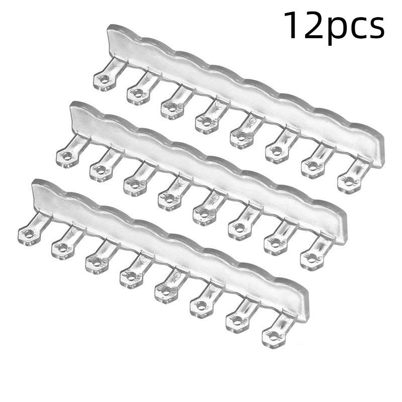 6/12Pcs Necklace Ring Storage Rack Behind Mirror Cabinet Door Anti Tangle Jewelry Display Rack Suitable For Men And Women