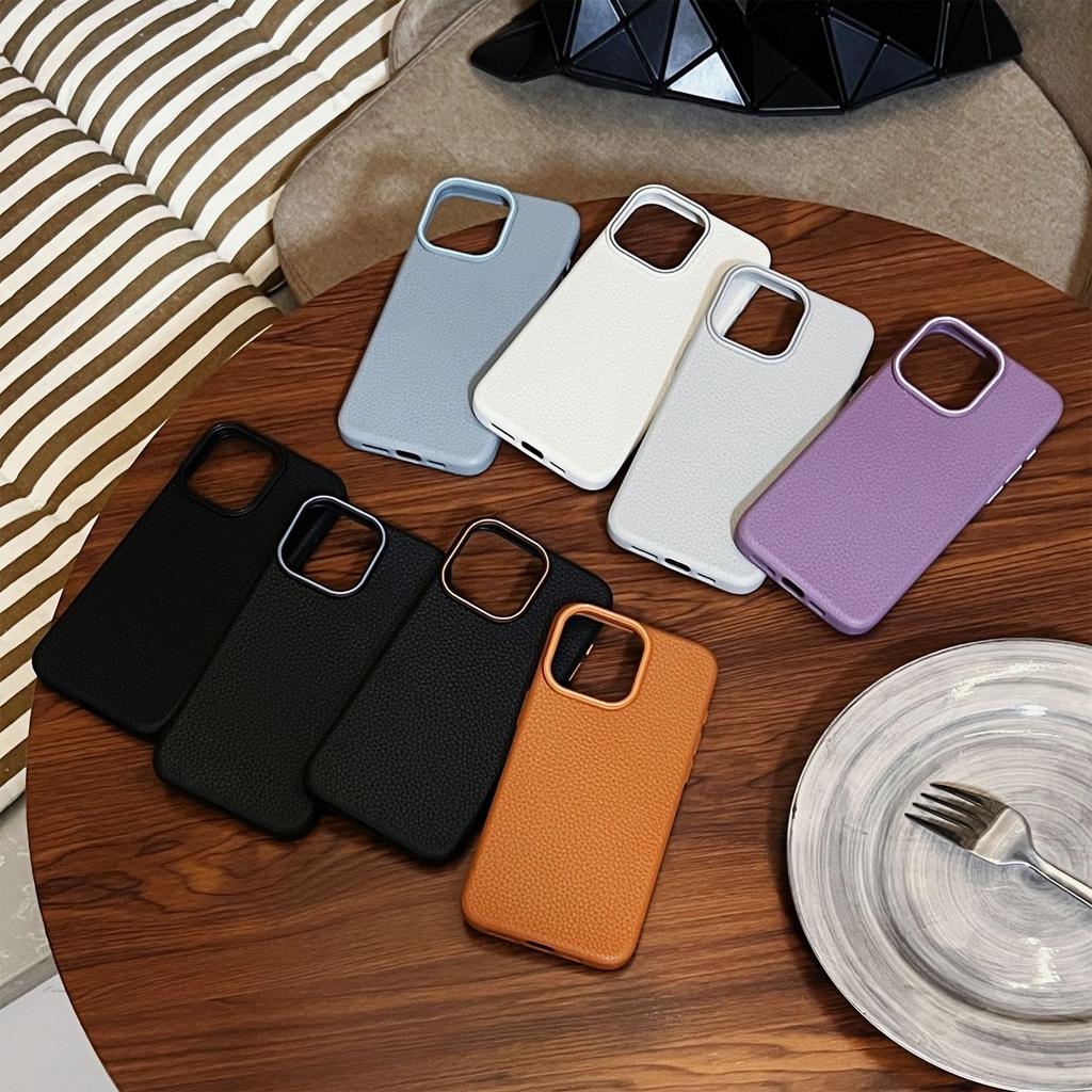 Nadaje się do etui na telefon komórkowy Apple 16 z wzorem liczi IPhone 15 Etui na telefon komórkowy Jednokolorowe Aksamitna tkanina 11 Etui ochronne Wysokiej klasy w dotyku