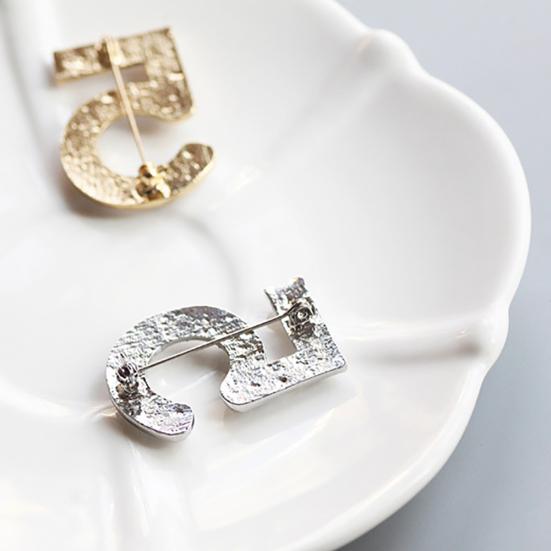 Módní ženy 5 postava Faux Pearl Drahostone Odznak Brož Pin Oblečení Šperky