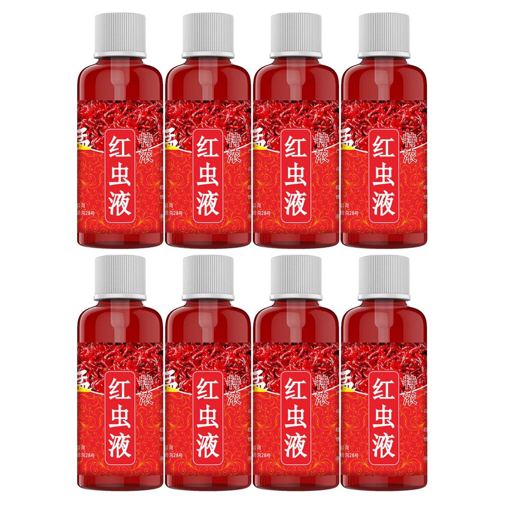 60ML Liquid Blood Worm Scent Fish Attractant Concentrat Fish Bait Additive Permeability Promote Appetite For Trout Cod Carp Bass
