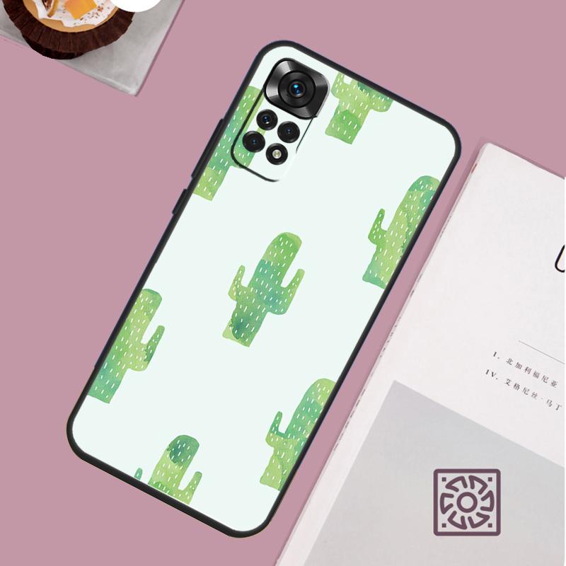 Plant Cactus Case For Xiaomi Redmi Note 14 13 12 11 10 15 Pro Plus Redmi 15 13 13C 10C 12C 14C 15C Cover
