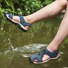 Sommer reine handgemachte Rindsleder Mesh atmungsaktive Sandalen lässige Hausschuhe Mode Hausschuhe bequem wasserdicht