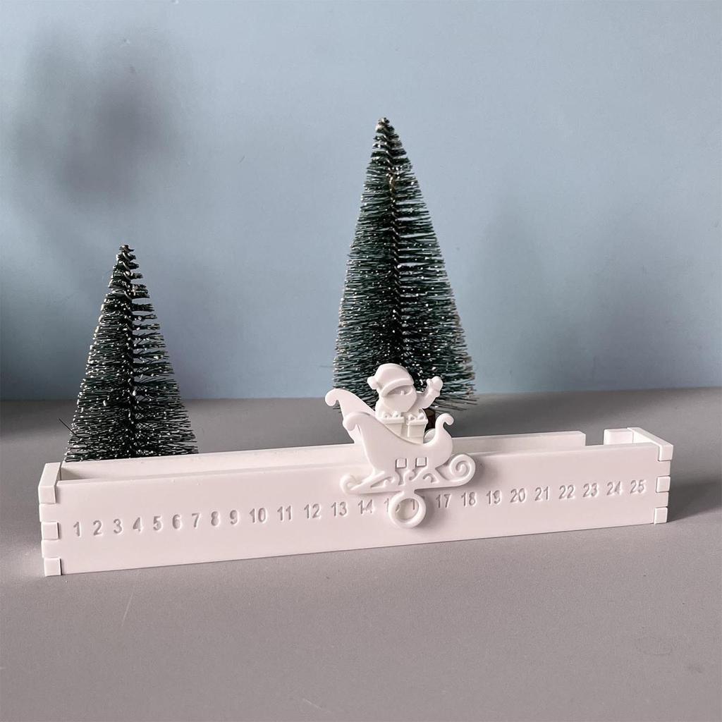 Christmas Countdown Silicone Mold 25-Day Holiday Calendar Advent Ornaments Chocolate Mold Gypsum Mold Easy Release Crafts