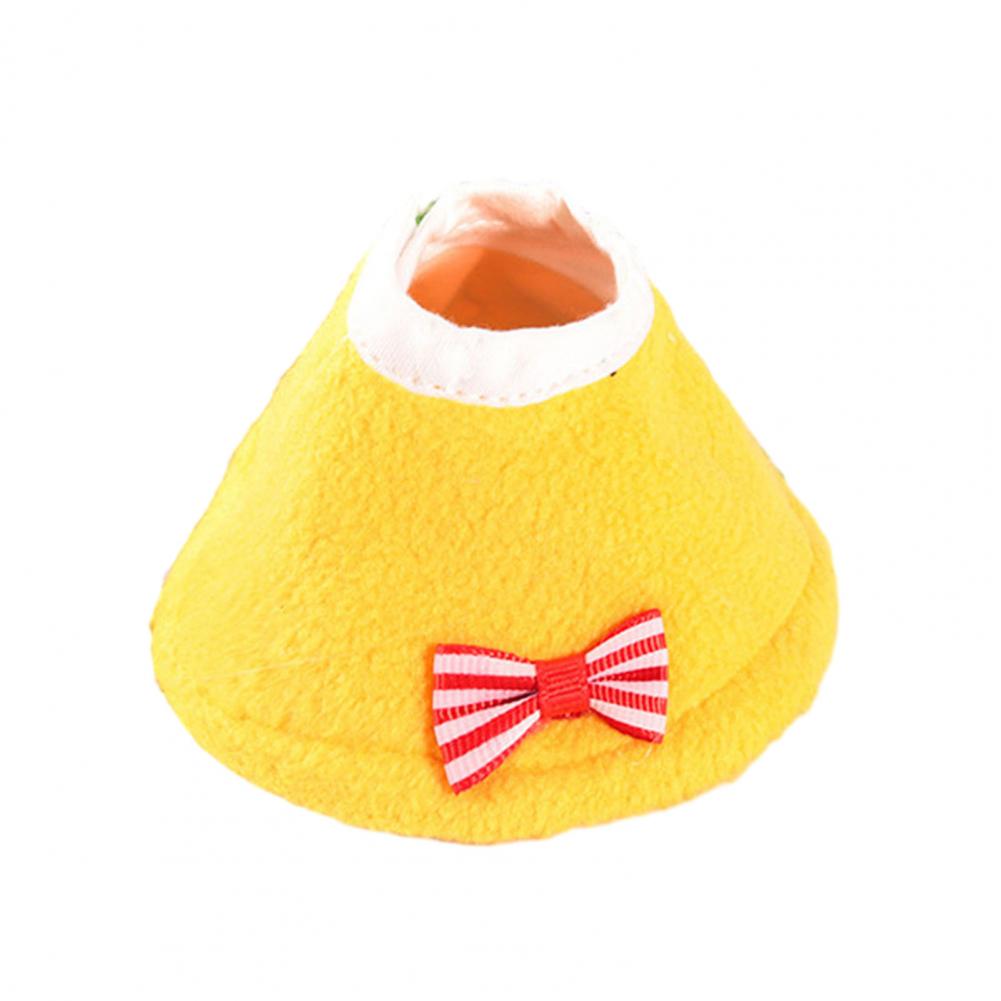 

Birds Cone Collar for Feather Plucking Birds Cone Collar with Bow Parrot Feather Plucking Prevention Elizabethan Recovery Cone S жовтий