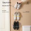 No-Drill Wall-Mounted Bathroom Shoe and Slipper Rack