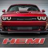 Car Front Grille Emblem Body 3D Hemi Sticker  for Dodge RT RAM Jcuv Nitro Caliber Viper Dakota Journey Caravan Charger Durango