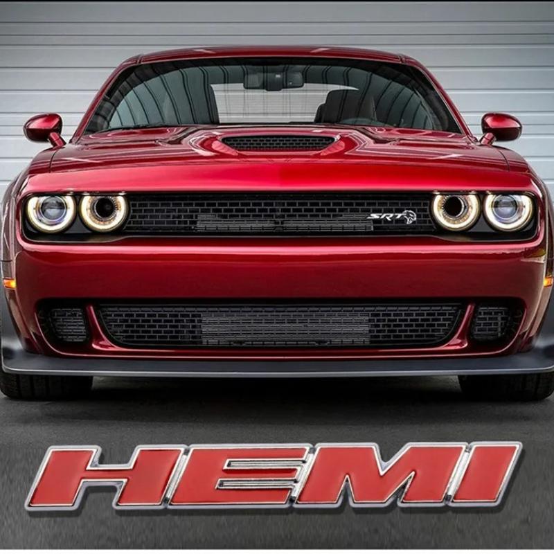 Car Front Grille Emblem Body 3D Hemi Sticker  for Dodge RT RAM Jcuv Nitro Caliber Viper Dakota Journey Caravan Charger Durango