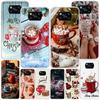 Winter Kaffee Weihnachten Handyhülle Für Xiaomi Poco X7 X6 X5 Pro F7 Ultra Redmi 15C 15 13C 13 12C 12 10 10A 10C 9 9A 9C 9T Hülle