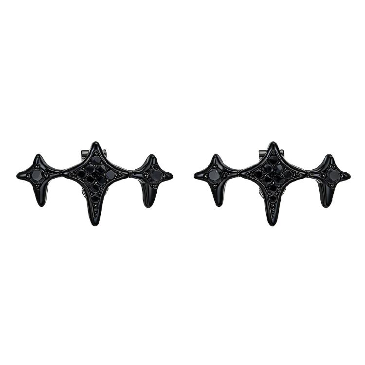 Trendy Silver/Black Ear Clip Adornments For FreeClip 1/2 Clip On Style Wireless Headphones Clip ON Charm Decors negru