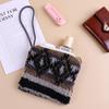 Winter Plush Wallet Zipper Coin Purse Women's Lamb Wool Clutch Bag with Rope Children Cute Purse Card Bag Key Earphone Pouch