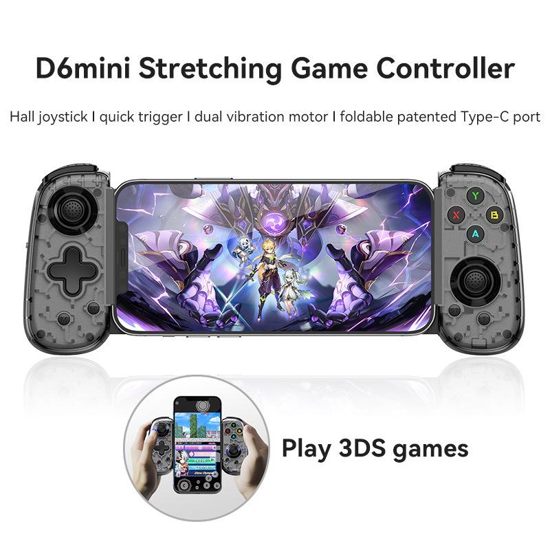 D6mini Stretch Wireless/Wired Dual Mode Game Controller for SWITCH, Android, iOS, and Mobile Phones