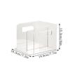 Transparent File Classifier Sturdy Desk File Organizer Bookshelf Document Storage Holder for Letter Recipe Home Office Supplies