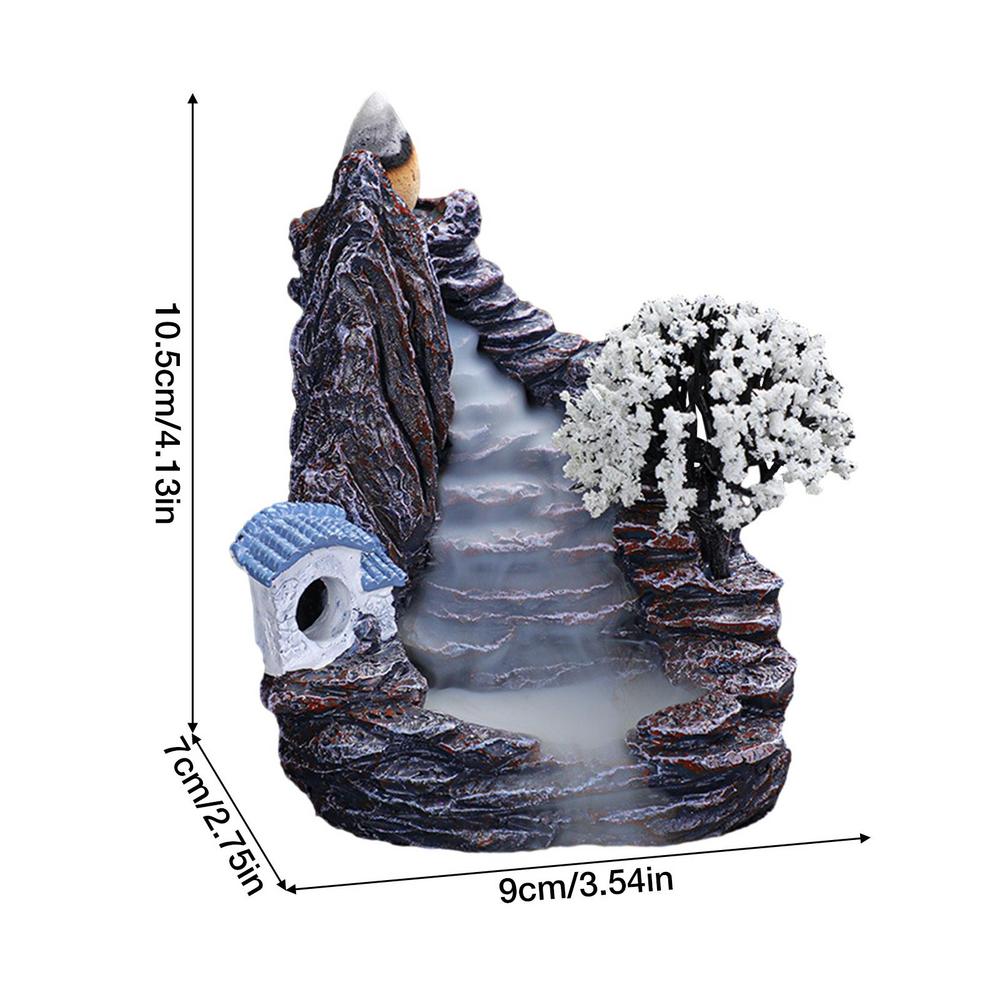 

Конусная курильница, керамический держатель для фонтанной горелки для благовоний, домашний орнамент для ароматерапии, дзен-декор для домашнего офиса, медитации