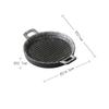 Double Ear Horizontal Texture Disc Ceramic Flat Plate Baking Plate Barbecue Plate Steak Plates Molecular Cooking Retro Tableware