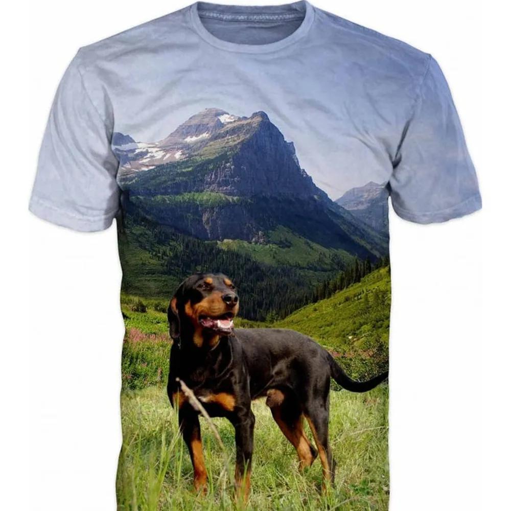 Sommer Mode Jagd Hund 3D männer T-Shirt Harajuku Stil kinder Tier Rundhals Shirt
