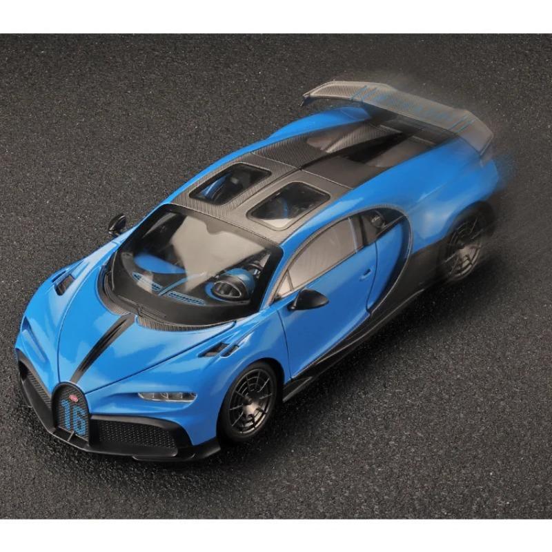 1/18 Bugatti Chiron PUR SPORT Alloy Sports Model Diecasts Metal Racing Super Car Model Simulation Sound and Light Kids Toys Gift