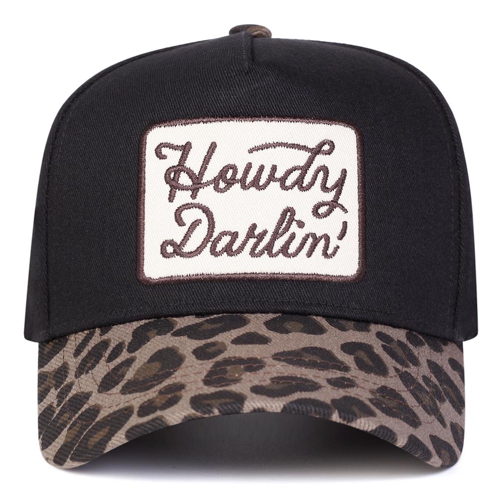 Unisex HOWDY DARLIN Letter Embroidery Baseball Caps Spring and Autumn Outdoor Adjustable Casual Hats Sunscreen Hat Sports Cap