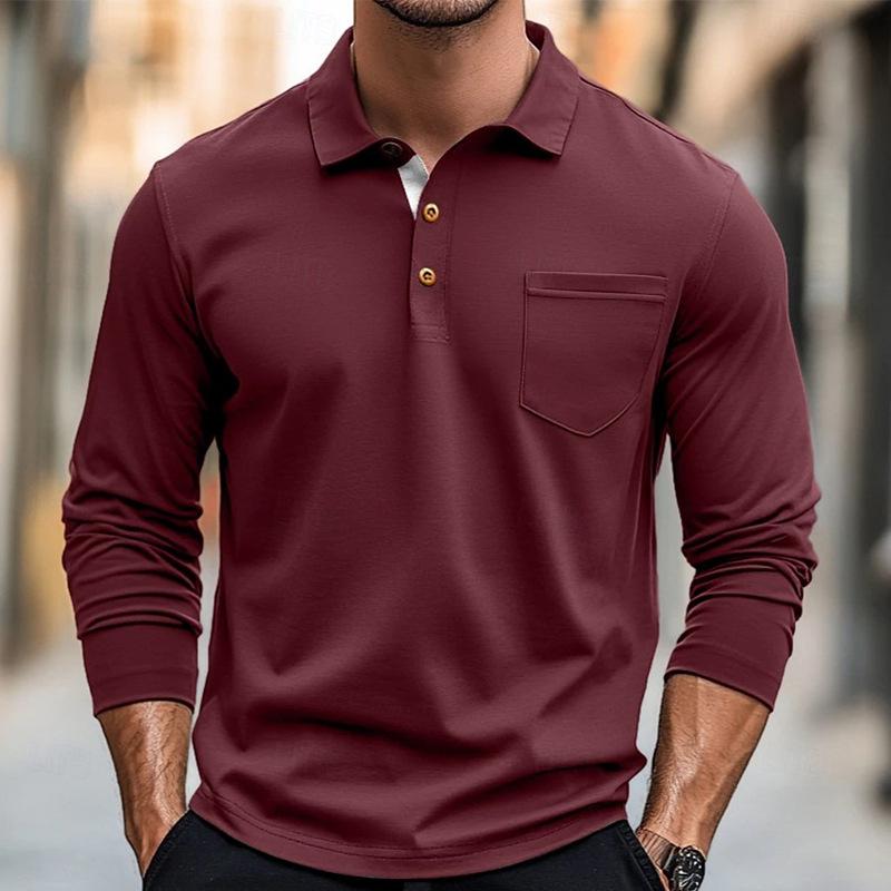 

Men s Long Sleeve Polo Shirt S темно-серого