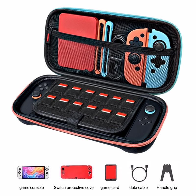Red & Blue Protective Storage Bag for Switch 2 Console
