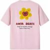 Anta Loose Breathable Round Neck Short Sleeve Knitted Shirt Unisex Tops Soft-Pink 172528102-2