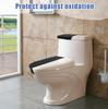 2pcs Toilet Cover Set With Soft Edges For Most Toilets Machine Washable Polyester Cloth