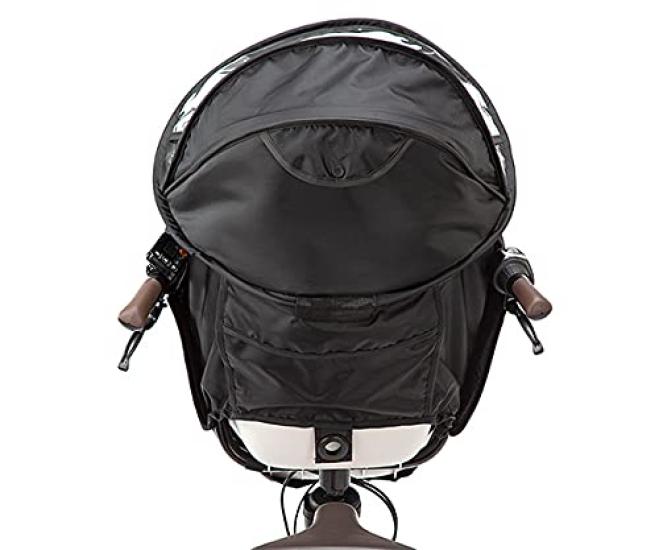 Panasonic Child Seat Rain Cover NAR178 for Gyutto Cruum EX and Gyutto Cruum DX (Front) (Black)