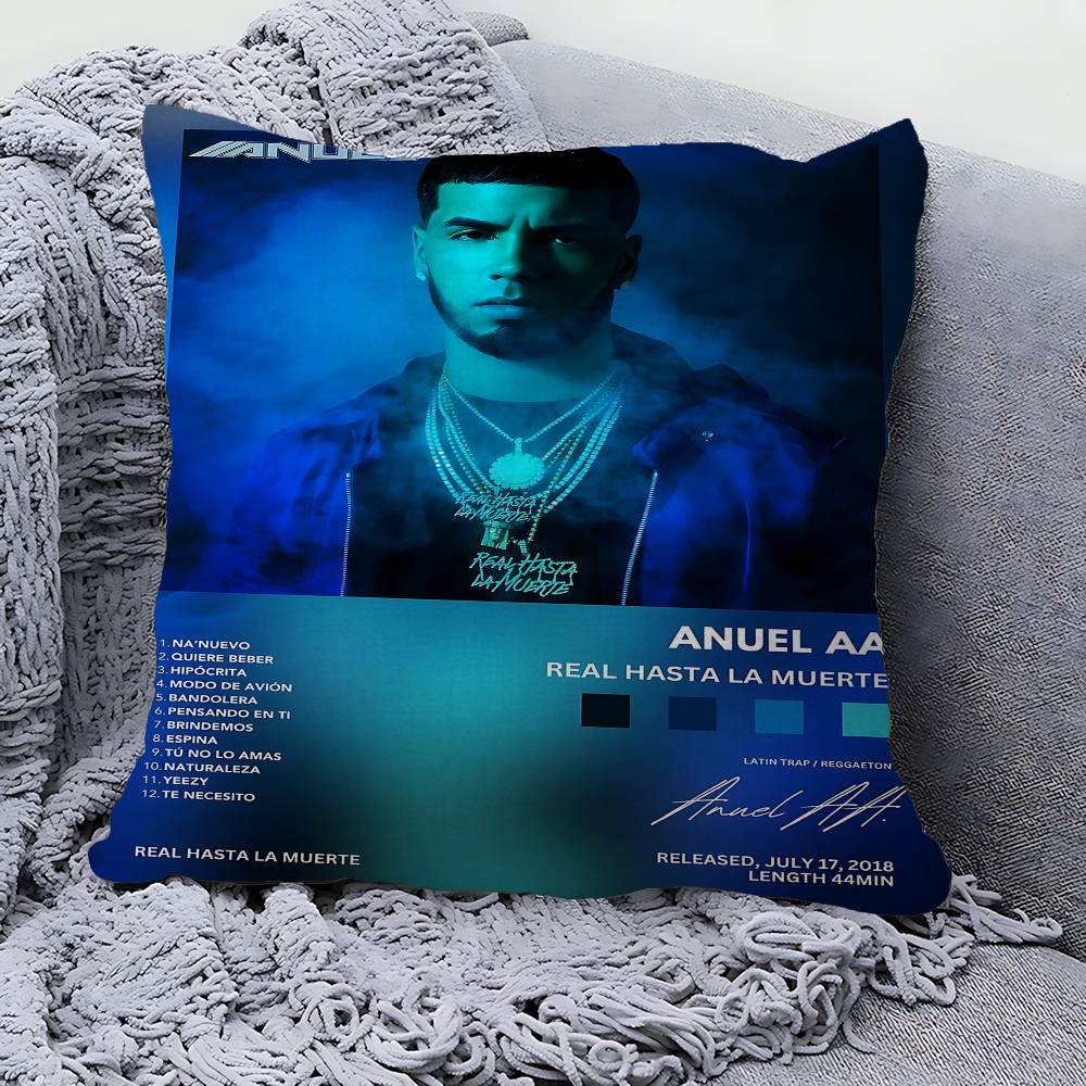 Rapper Real A-Anuel AA 45*45cm Cushion Cover Pillow Cover Decor Pillowcase Home Pillowcase For Couch Pillow