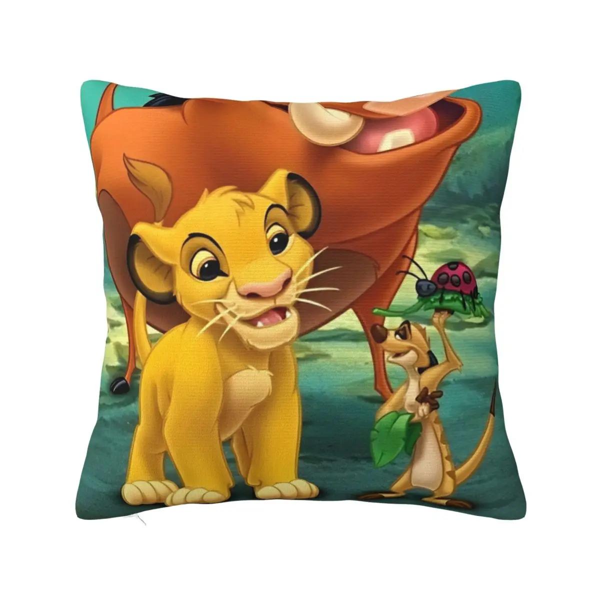 

Друкована наволочка з мультфільмом Король Лев Сімба, тканинна наволочка, подарунок, Хакуна Матата, наволочка, чохол, на стілець, на блискавці, 45*45см 20x20Inch