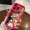 Ae121 Merry Christmas Santa design art Phone Cases for iPhone 16 14 13 11 Pro Max 15 7 8 6 Plus 12 mini XR XS Max SE Angel Eye Ladder Protective Cover