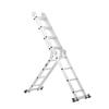 Multi-Purpose Folding Ladder 7-in-1 4 Step 15.5ft Reach Height for Work