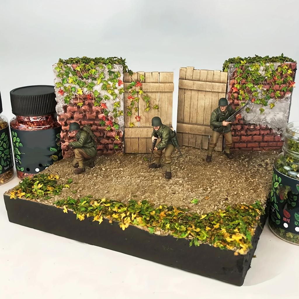 1 Pack, Simulation Mini Leaves Miniature Static Leaf Sand Table Layout Scene Model Wargame Accessories DIY Scenery Making