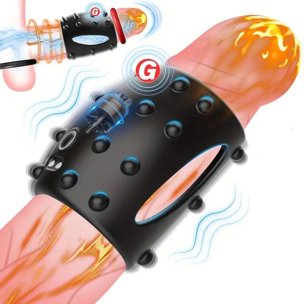 Vibrating Penis Ring Vibrating Penis Ring Penis Extender Penis Testicle Extender Sex Toys for Men and Women Couples