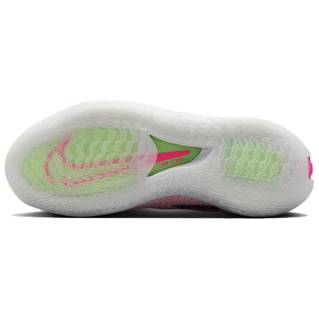 Nike Air Zoom G.T. Cut 1 Slip Resistant Abrasion Resistant Low Top Basketball Shoes Unisex White Pink CZ0176-008(2025)