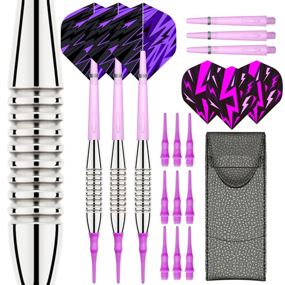 

Soft-tip Dart+ Leather Case Set 18g Transparent Electronic Darts