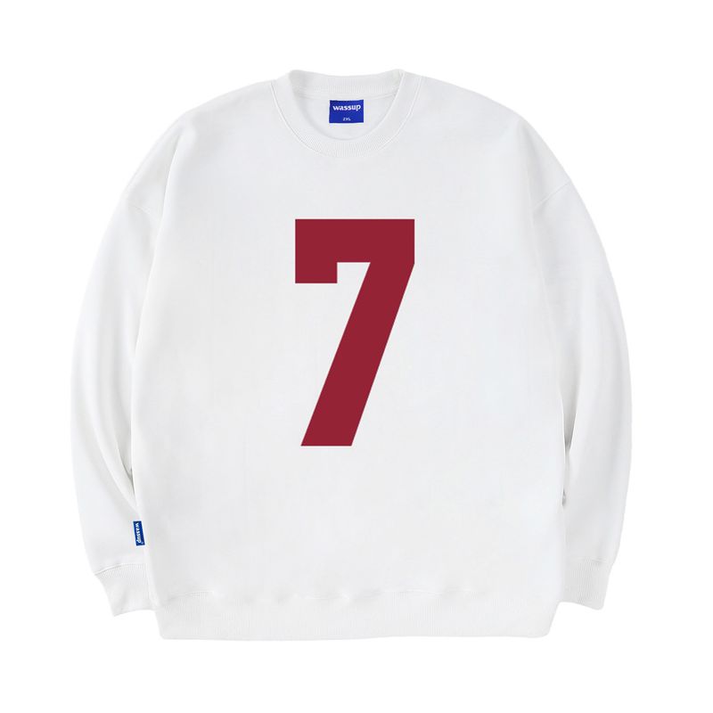 Heods Large Size 7 Crew Neck Sweatshirt for Men, No Hood, Trendy Brand Pullover, American Style, Heavyweight, Loose Fit Top for Autumn and Winter