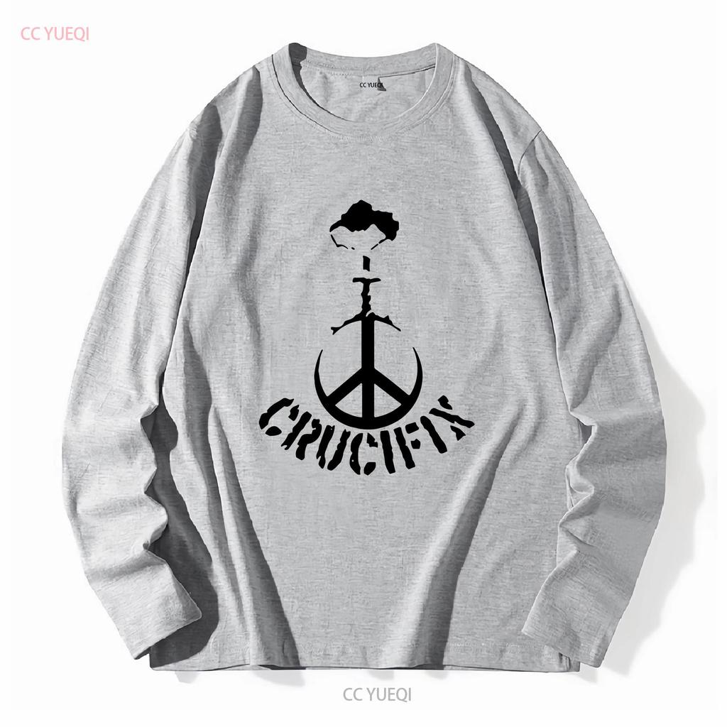 Crucifix Hardcore Punk Rock Band T Shirt S 2XL Vintage Washed Stylish Streetwear Graphic Breathable Homme Designer Clothes