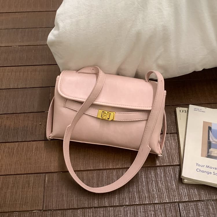 Metal Lock Underarm Bag Women's One-shoulder Crossbody Bag