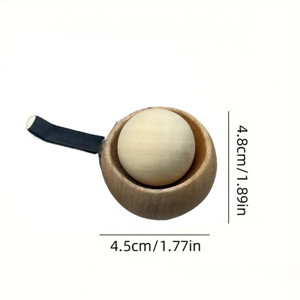 Natural Wood Car Diffuser Flame-Proof Spherical Air Freshener Wooden Odor Eliminator for Car & Home Bedroom Office Desk Interior