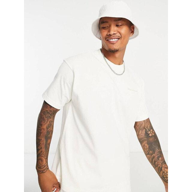 

adidas Originals x Pharrell Williams premium basics t-shirt in off white