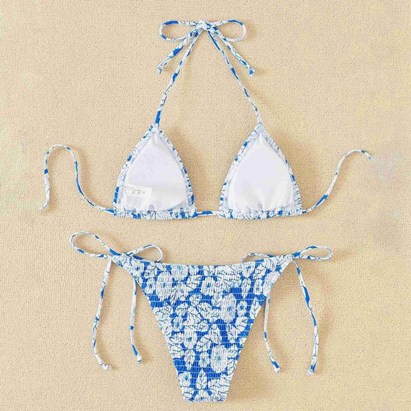 Women's Lace-up Swimsuit Bikini Swimsuit Set